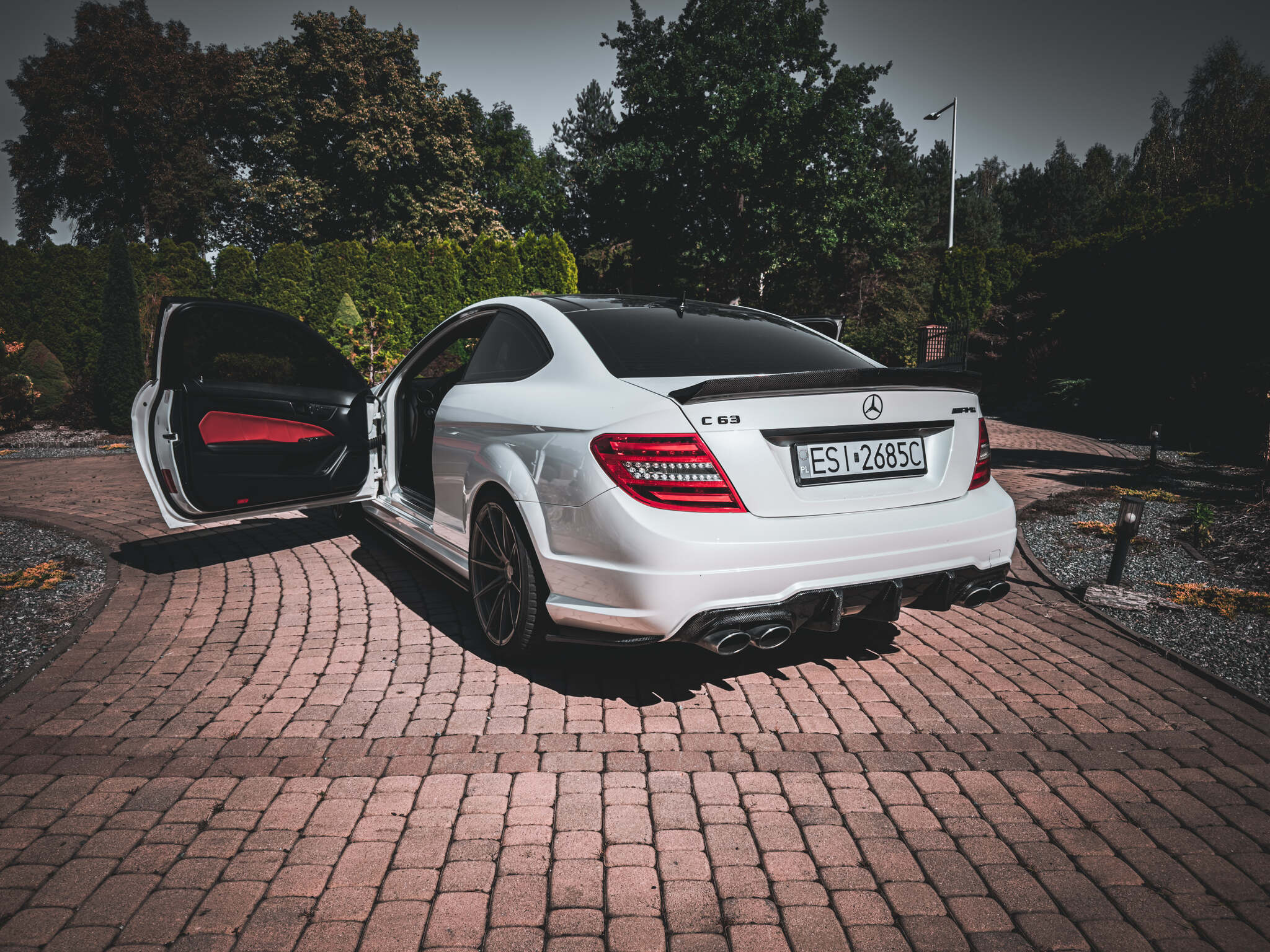 Mercedes C63 AMG Coupe auto do ślubu Sieradz Zduńska Wola
